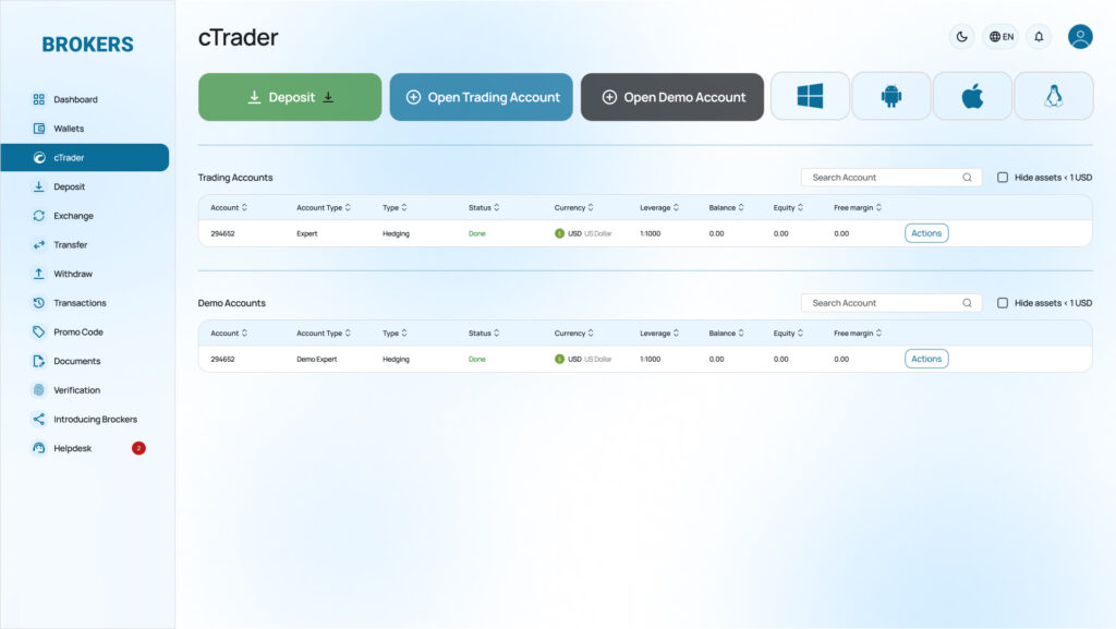 cTrader Integration with ProximoCRM